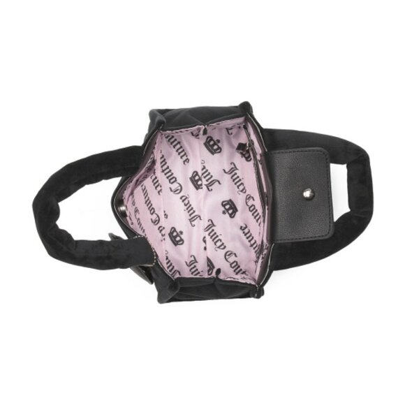 🔹️JUICY COUTURE🔹️ Liquorice 3pc Tote With Heart And Mini Barrel Purse Set - Picture 4 of 5